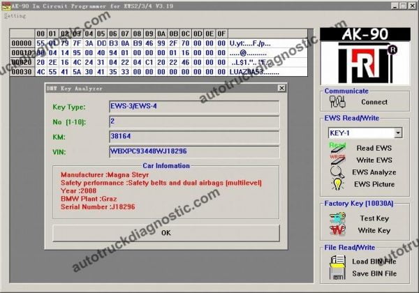 BMW AK90 Key Programmer V3.19 2