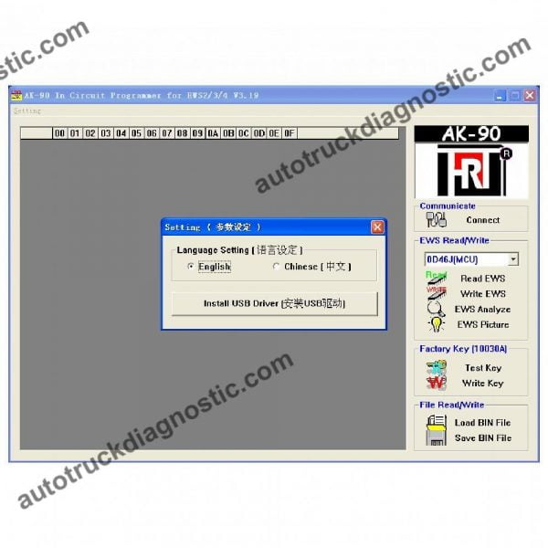 BMW AK90 Key Programmer V3.19