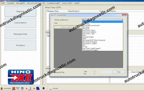 Hino Diagnostic Explorer DX2 1.1.21.3