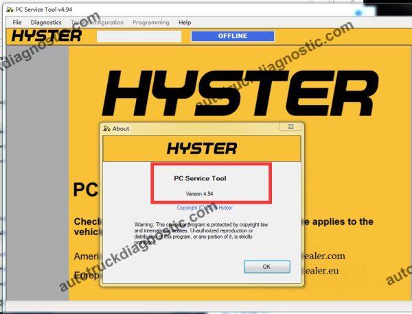 Hyster Pc Service Tool v4.94