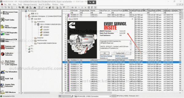 Cummins Insite Pro 9.0 with ECM Password Removal (Zap-IT)