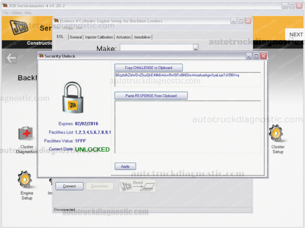 JCB ServiceMaster Key Generator + WinEEM4 software