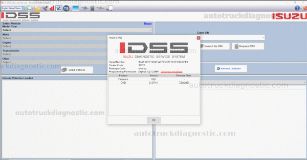 ISUZU G-IDSS 2022 software